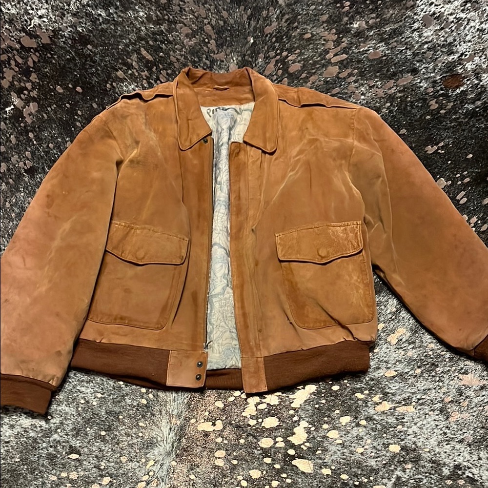 Vintage Men's Brown leather  Jacket